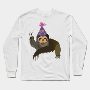 Party sloth Long Sleeve T-Shirt